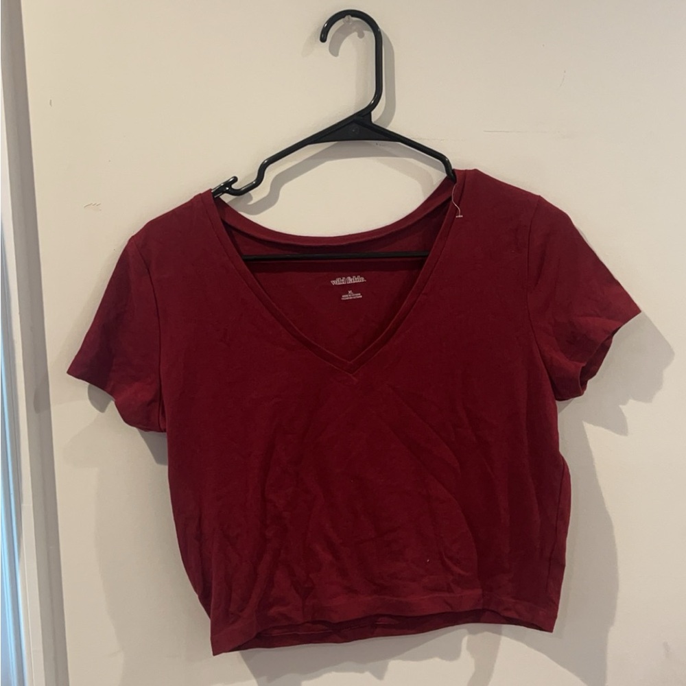 Wild fable maroon shirt